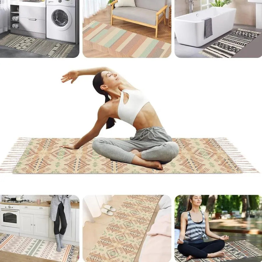 Yoga Rug Cotton Made in Nepal Shop at Sangha Shop